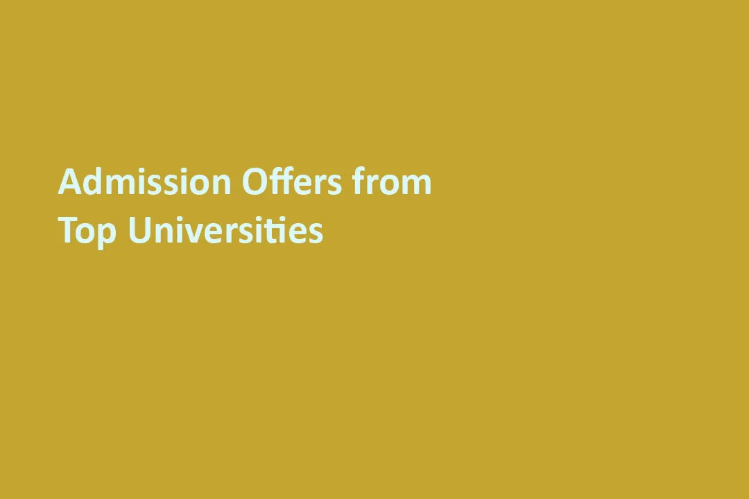Selections in Foreign Universities on scholarships