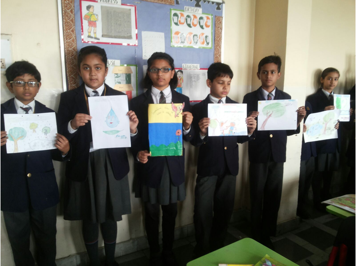 International wetland day celebrated by class 5-Activities by CMS Gomti Nagar Campus I in March 2017
