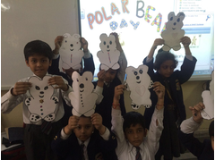Polar bear day celebrated by students of primary section of- Activities by CMS Gomti Nagar Campus I in March 2017