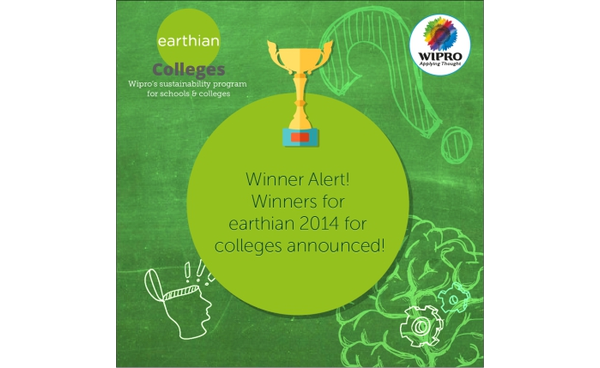 WIPRO Earthian - Paryavaran Mitra Award to CMS Kanpur Road Campus on Water and Sustainability