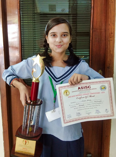 ARINA KHAN - ASISC National Literary Competitions 2019
