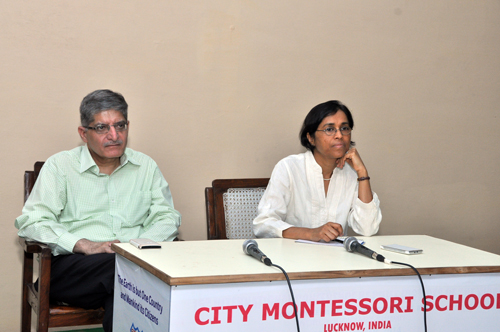Mr. V. N. Garg and Prof. Geeta Gandhi Kingdon at Teacher Training held in September 2015