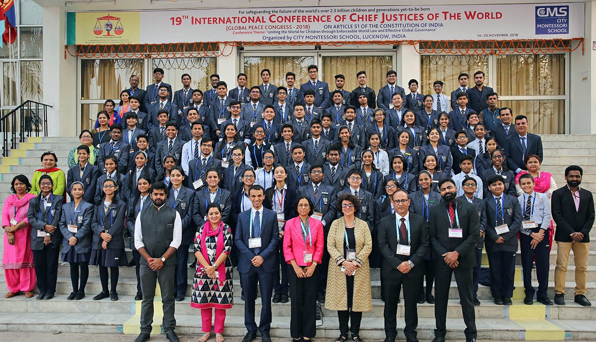 Youth Leadership Seminar Team at 19th International Conference of the Chief Justices of the World in November 2018