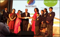 WIPRO Earthian - Paryavaran Mitra Award to CMS Kanpur Road Campus on Water and Sustainability